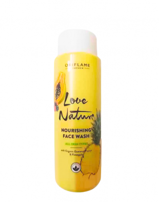 Oriflame Love Nature Nourishing Face Wash Organic Guarana, Papaya & Pineapple