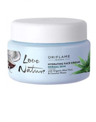 Oriflame Love Nature Hydrating Face Cream Organic Aloe Vera & Coconut Water