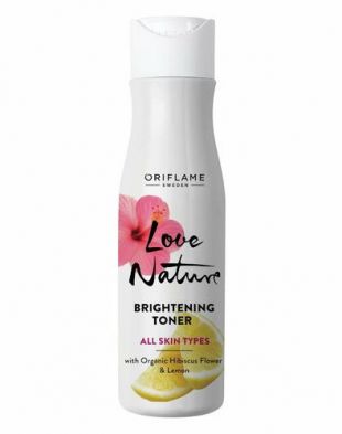 Oriflame Love Nature Brightening Toner Organic Hibiscus Flower & Lime