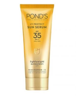 Pond's UV Protect Sun Serum SPF35 PA+++ UVA UVB Lightweight Sunscreen with Niacinamid-C 