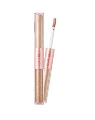 Pinkflash DoubleGlow 2 in 1 All Glow Liquid Eyeshadow Waterproof 01 Sunset Champagne