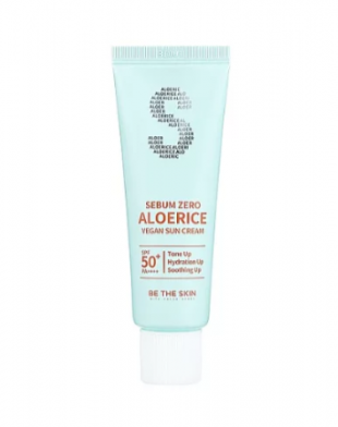 Be the Skin Sebum Zero Aloerice Vegan Sun Cream SPF 50+ PA ++++ 