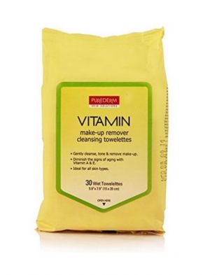 Purederm Vitamin Make up Remover Cleansing Towelettes 