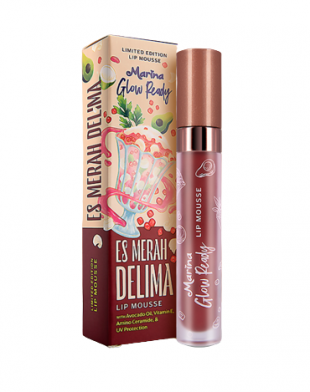 Marina Glow Ready Lip Mousse 02 Es Merah Delima