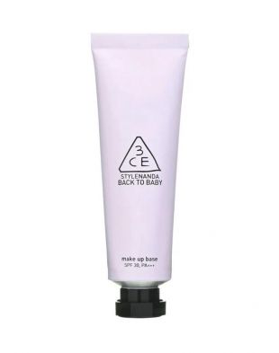3CE Back To Baby Make Up Base (SPF 30, PA+++) Lavender