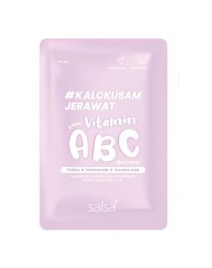 Salsa Cosmetic Sheet Mask Vitamin ABC (Pink)