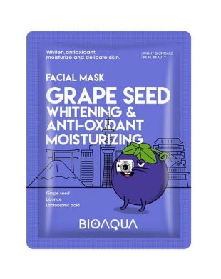 Bioaqua Facial Mask Biji Buah Grape Seed