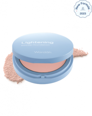 Wardah Lightening Powder Foundation Light Feel 02 Pink Beige (31C) - Reformulation in October 2023