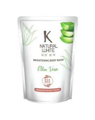 K Natural White Brightening Body Wash Aloe Vera