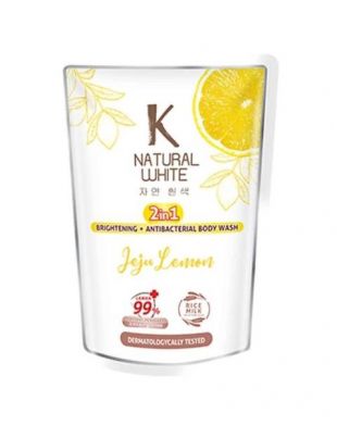 K Natural White Brightening + Antibacterial Body Wash Jeju Lemon