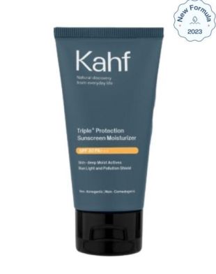 Kahf Triple+ Protection Sunscreen Moisturizer SPF 30 PA+++ Reformulation in September 2023