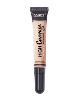 Saniye Cosmetics High Coverage Liquid Concealer With Brush 03 Kuning Langsat