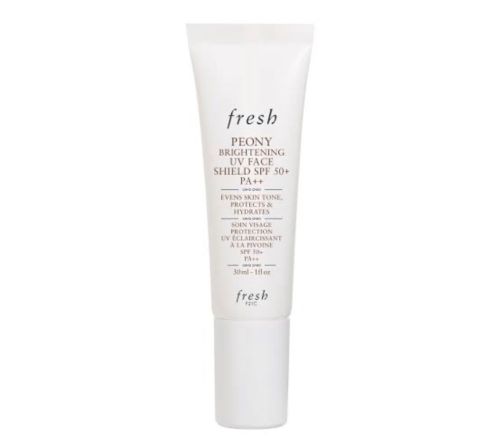 fresh peony brightening uv shield sunscreen spf 50
