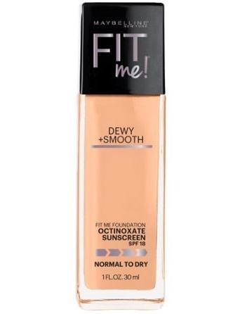 Maybelline Fit Me! Dewy + Smooth Foundation 220 Natural Beige - Review  Female Daily