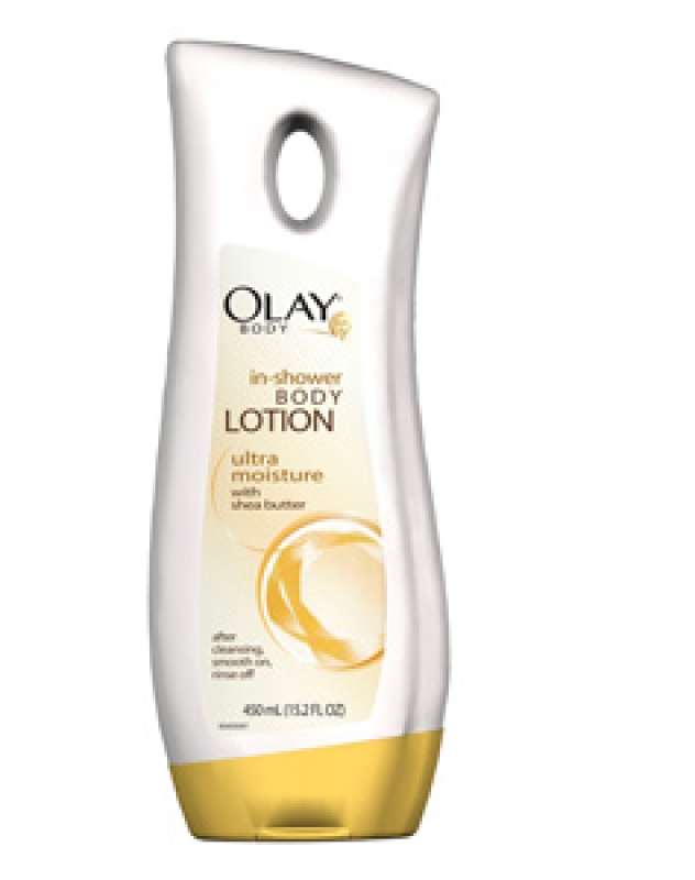Body shower. Olay body Lotion.