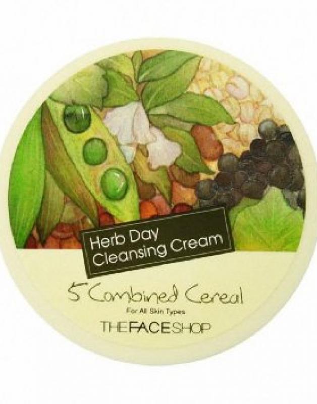 The Face Shop Herb Day Cleansing Cream 5 Combined Cereal Review