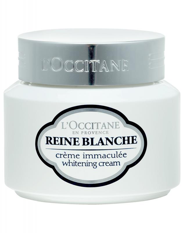 Whitening cream. Loccitane косметика Reine Blanche Creme. Creme Blanche Occitane. Amelan крем отбеливающий.