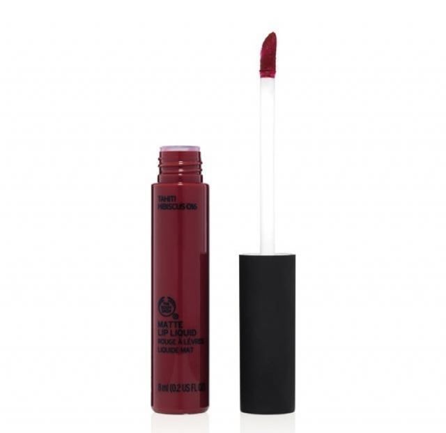 the body shop matte lip liquid cyprus begonia