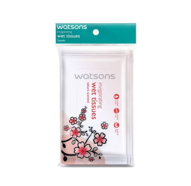Watsons Invigorating Wet Tissues Beauty Review