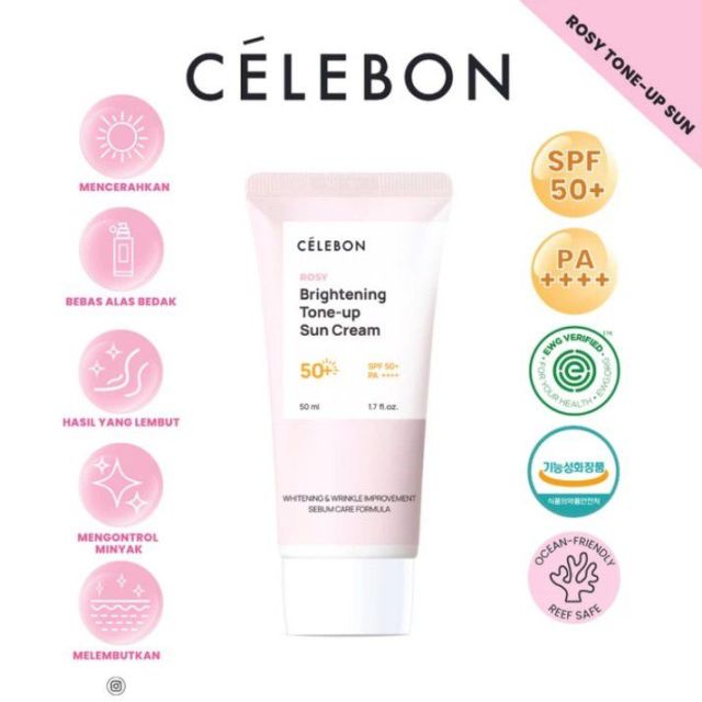 Celebon Rosy Brightening ToneUp Sun Cream SPF 50+ PA ++++ Beauty Review