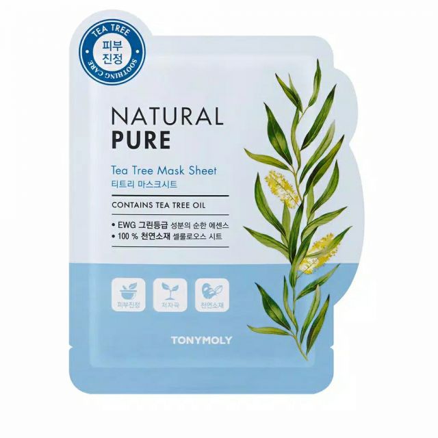 Tony Moly Natural Pure Tea Tree Mask Sheet Beauty Review