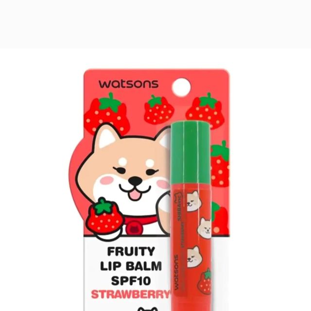 Watsons Shiba Fruity Lip balm Strawberry 3.5g Beauty Review