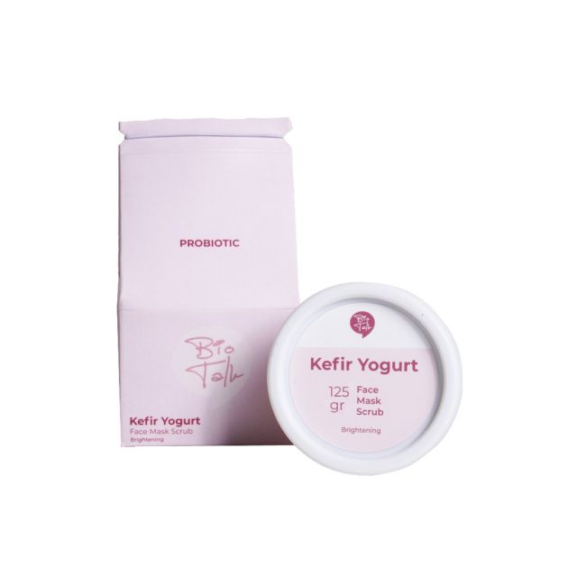 Biotalk.id Kefir Yogurt Face Mask Scrub Beauty Review