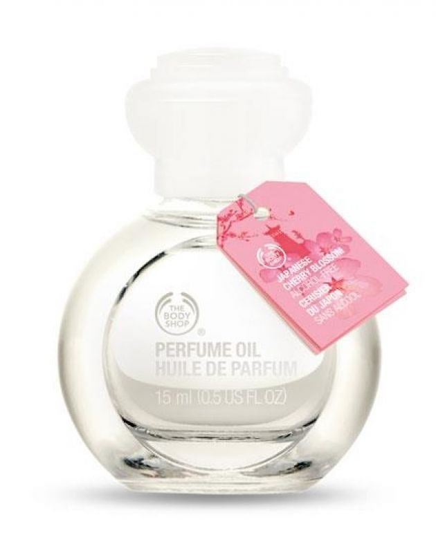 The Body Shop Japanese Cherry Blossom Perfume Oil Beauty Review