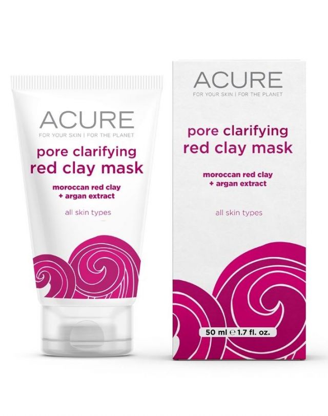 acure pore clarifying red clay mask