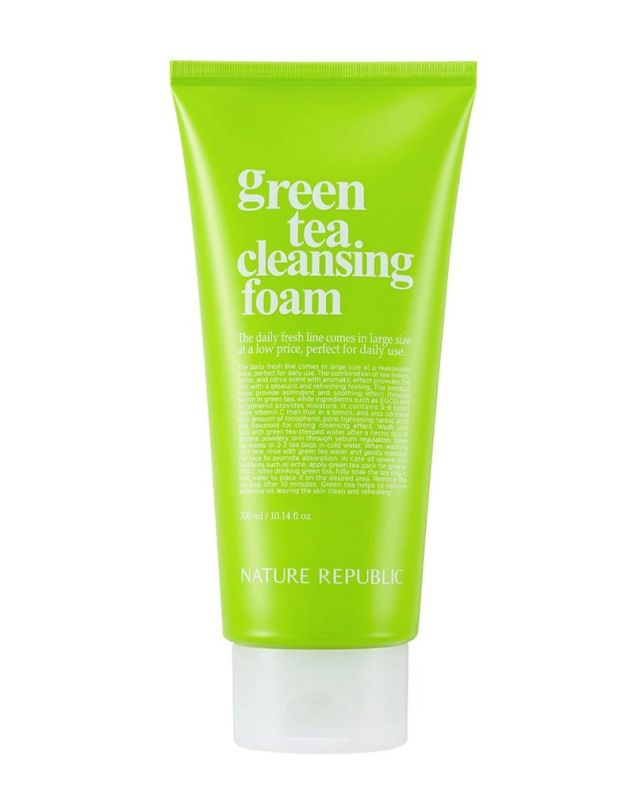 Nature Republic Daily Fresh Green Tea Cleansing Foam Beauty Review