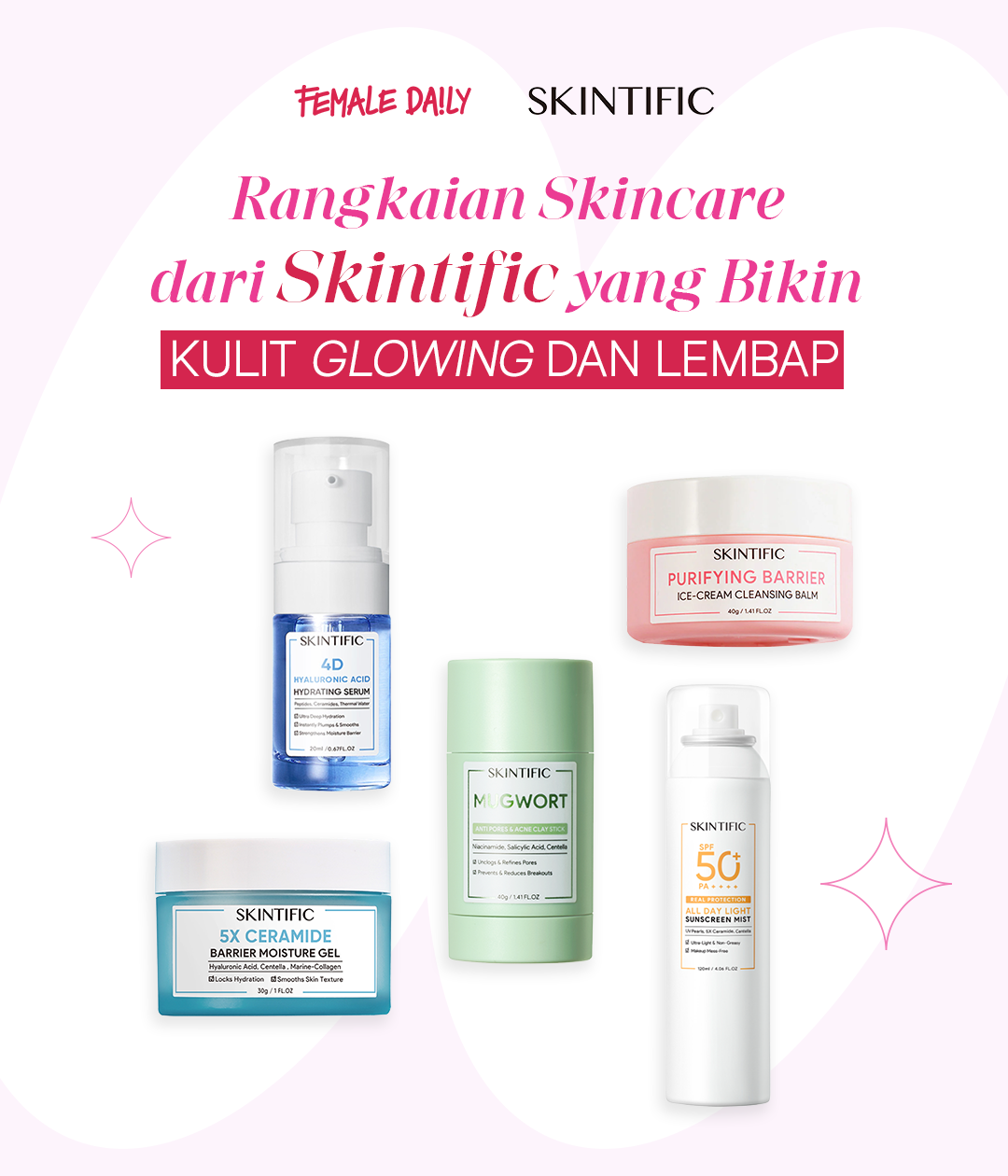 Rangkaian Skincare dari Skintific yang Bikin Kulit Glowing dan Lembap